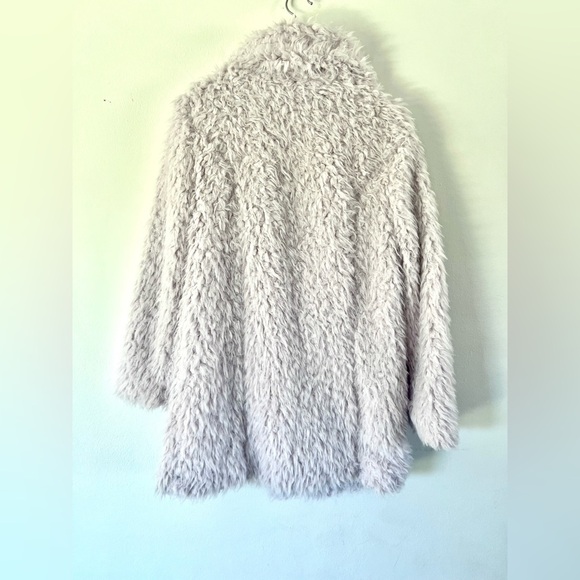 Willow & Clay Lilac Purple Faux Fur Shaggy Teddy Jacket Size Coat - Picture 9 of 12